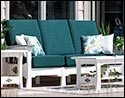 Poly Lumber Mission Sofa w/ Sunbrella Cushions