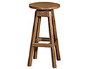 Poly Lumber Natural Finish Bar Stool 