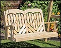 Treated Pine Heartback Porch Swing