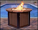 Oasis Poly Round Fire Pit Table