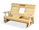 Treated Pine 5' Rollback Glider w/ Folding Console