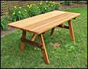 Red Cedar Picnic Table - ONLY