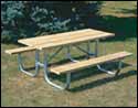 Extra Heavy-Duty Welded Frame Picnic Table