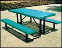 Rectangular Innovated Metal Picnic Table