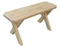 Treated Pine Cross Legged Bench