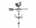 Verdigris Rooster Weathervane