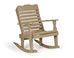 Poly Lumber Curveback Rocking Chair