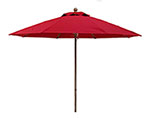 9' Commercial Aluminum & Fiberglass Market Vinyl Umbrella w/ Pulley