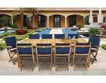 96" Teak Comfort Table and Chair Set