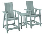 Poly Lumber Bayside Modern Balcony Set
