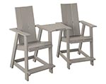 Poly Lumber Bayside Modern Tete-a-Tete