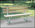 Portable Park Bench with Back