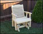 Treated Pine Crossback Glider Chair