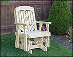 Treated Pine Heartback Glider Chair