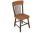 Hickory Panel Back Dining Chair