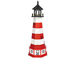 Poly Lumber/Wooden Hybrid Assateague Lighthouse Replica with Base