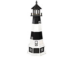 Poly Lumber/Wooden Hybrid Bodie Island Lighthouse Replica with Base