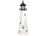 Poly Lumber/Wooden Hybrid Cape Cod Lighthouse Replica with Base