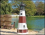 Poly Lumber/Wooden Hybrid Montauk Lighthouse Replica with Base