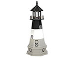 Poly Lumber/Wooden Hybrid Oak Island Lighthouse Replica with Base