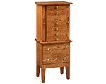 Oak Jewelry Armoire