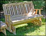 Red Cedar English Garden Glider