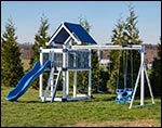 Everest Vinyl Swing & Slide Playset