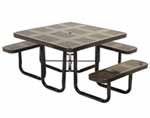 Wheelchair Accessible Square Perforated Table