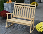 Southern Yellow Pine Double Classic Porch Rocker