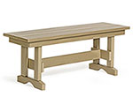 Poly Lumber Dining Bench