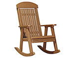 Poly Lumber Natural Finish Porch Rocker