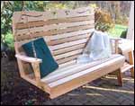 Red Cedar Royal Sweetheart Highback Porch Swing