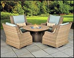 Wicker 5 Pc. Fire Chat Set