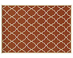 Riviera Lattice Rug - Rust