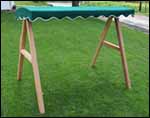 Red Cedar A-Frame Swing Stand w/ Sunbrella Canopy