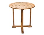 40" Teak Round Bar Table