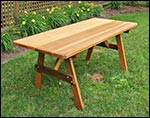 Red Cedar Picnic Table - ONLY