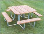 Four-Sided Picnic Table