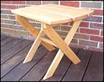 Treated Pine Folding End Table