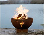 Carbon Steel Island Fire Pit