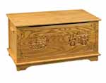 Truck and Train Oak Toy Chest