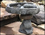 Harmonizing Stone Bird Bath