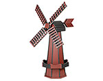 Large Poly Lumber Windmill - Cherrywood and Black