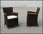 Wicker Full Weave Chair w/ Cushion