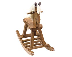 Wooden Flat Seat Rocking Horse