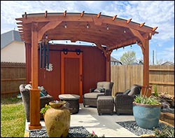 Treated Pine Free Standing Arched Pergolas