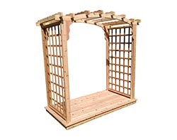 Red Cedar Dover Arbor w/ Deck