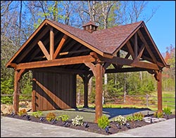 Rustic Red Cedar Herrington Gable Ramada