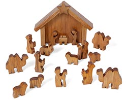 Maple Nativity Scene