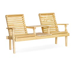 Treated Pine Rollback Settee